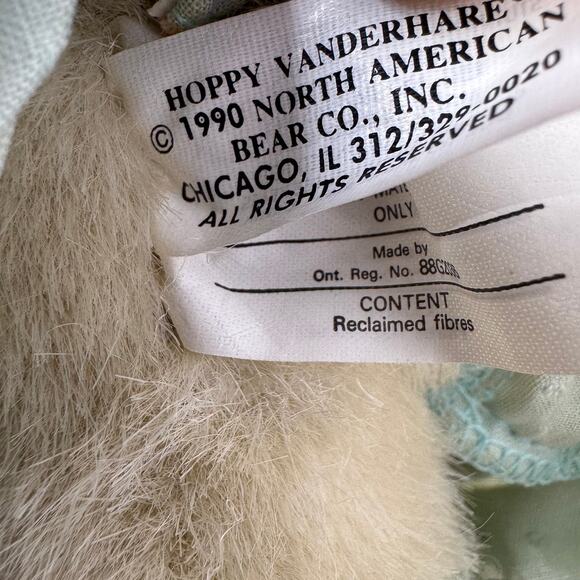VTG 1990 Muffy Vanderbear Hoppy Vanderhare Flower Festival Bunny Plush - Picture 4 of 12